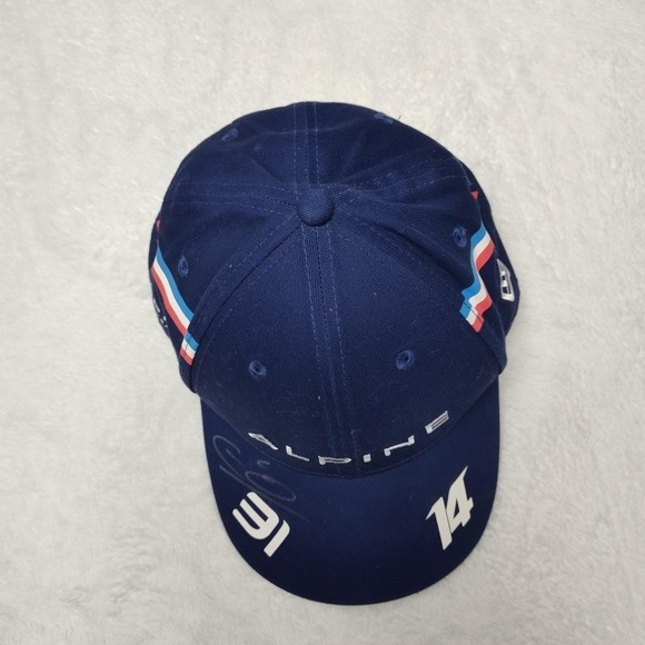 Alpine F1 Racing Team Hat Snap Back Mens Blue New Era Signed Esteban Ocon #31 - Picture 4 of 10